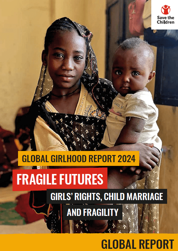 Copertina rapporto Save the Children "Global Girlhood Report 2024" 