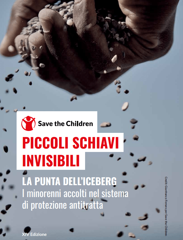Copertina Piccoli Schiavi Invisibili 2024 - La punta dell’iceberg i minorenni accolti nel sistema di protezione anti-tratta