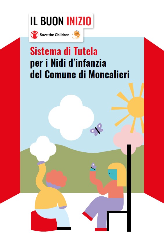 Copertina Policy paper "Sistema di Tutela per i Nidi d’infanzia del Comune di Moncalieri"
