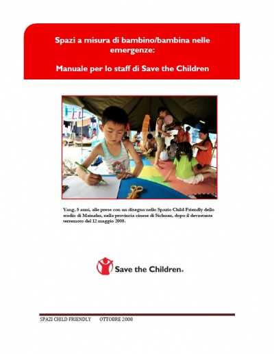 Spazi a misura di bambino nelle emergenze | Save the Children