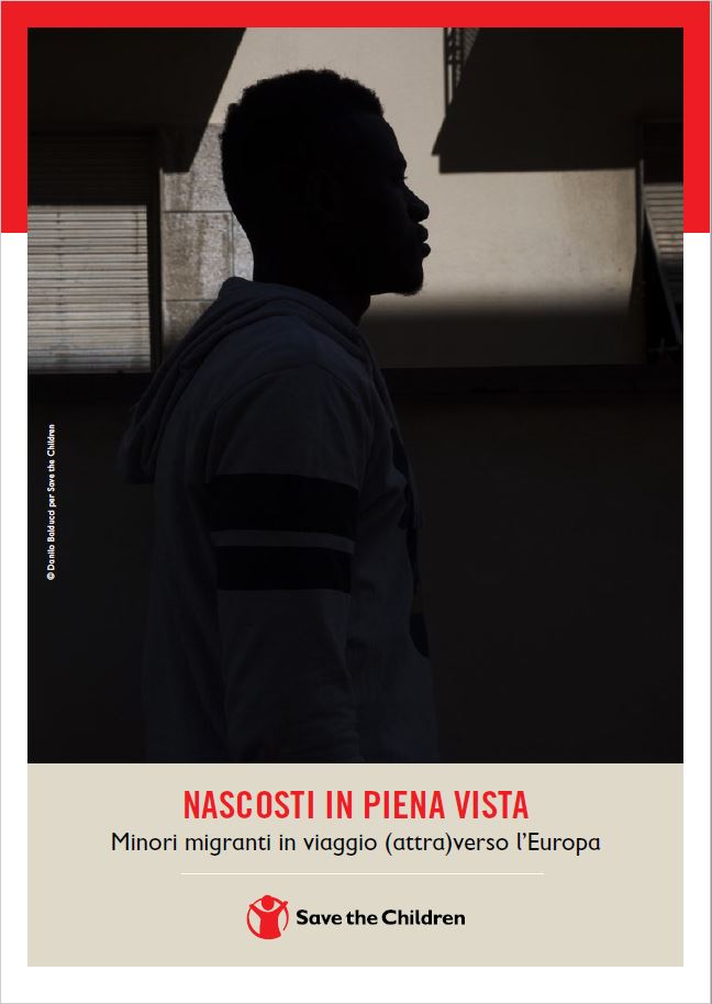 copertina del report sul tema dei minori migranti in viaggio verso l'Europa