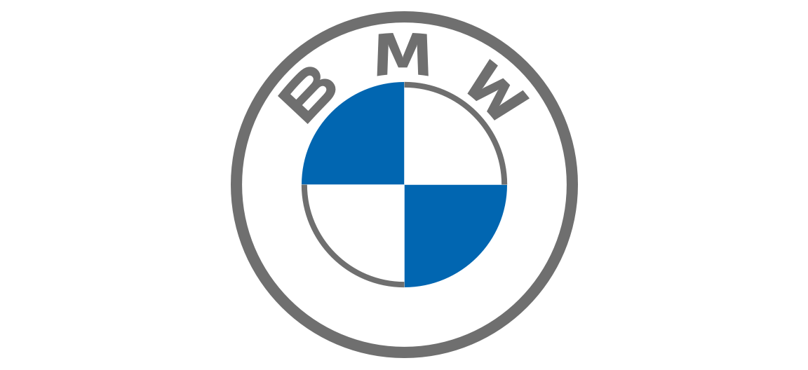 BMW logo grigio blu bianco