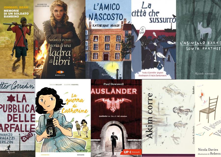 10 copertine di libri sulla pace e sulla guerra