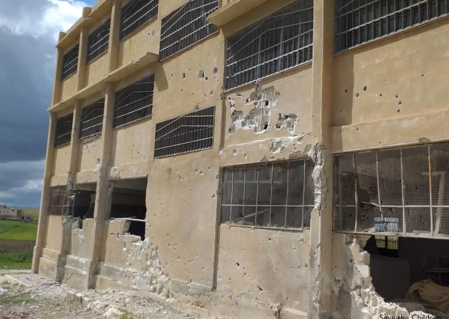 Scuola bombardata in Siria