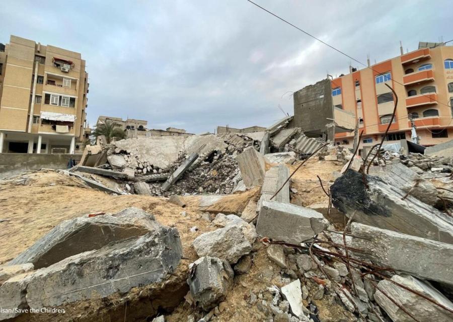 palazzi distrutti dai bombardamenti a Gaza