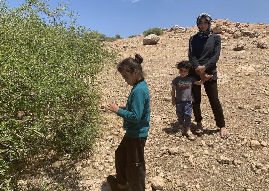 bambine palestinesi nel territorio occupato palestinese