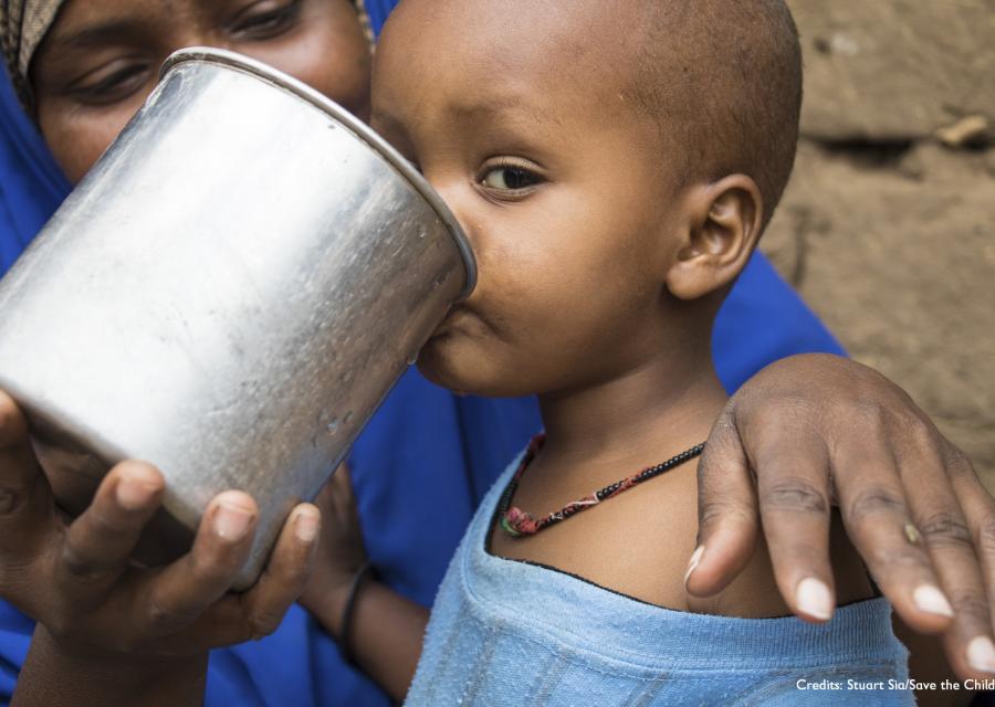 Bambino Etiopia Siccità