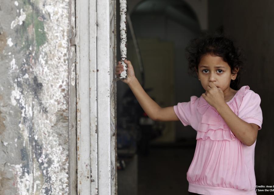 Bambina striscia di Gaza