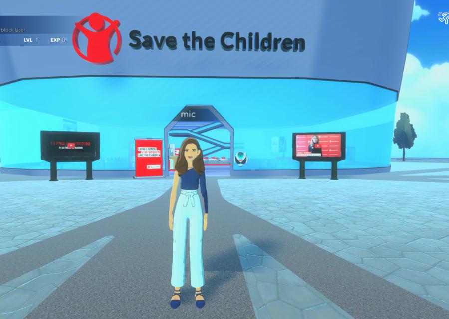 Screenshot del Metaverso Save the Children