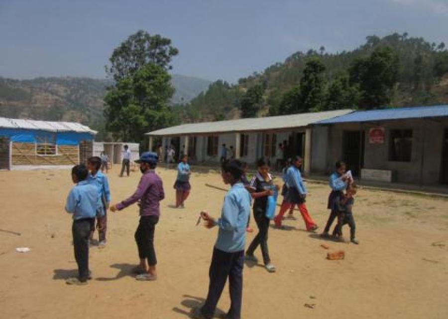  Temporary Learning Center in Sindhupalchok. Photo by David Hartman