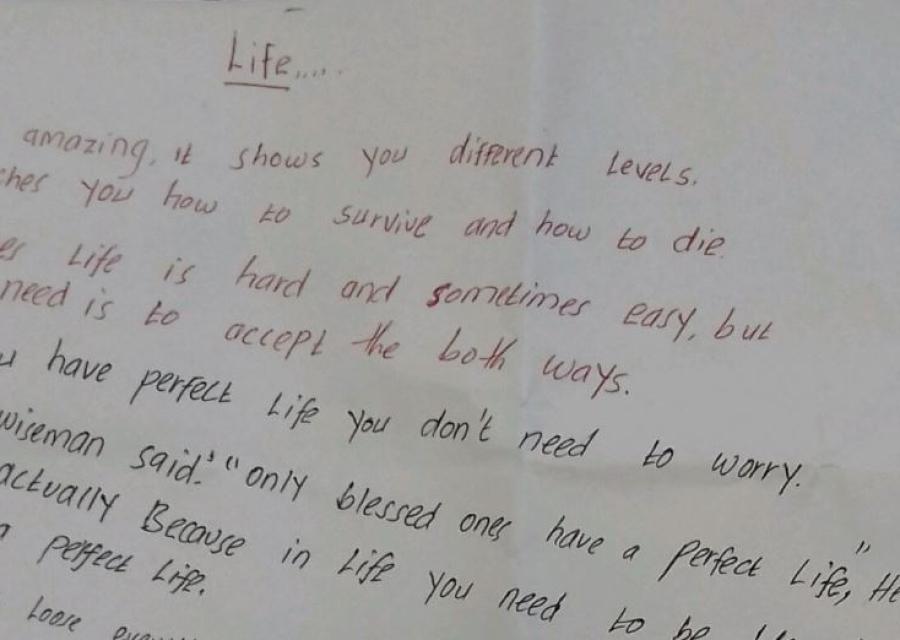 La lettera scritta da Mohamed dalla Somalia