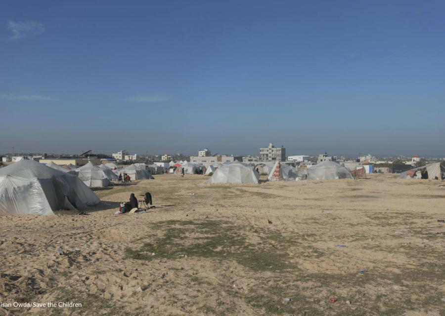 vista del campo al Mawasi a Gaza 