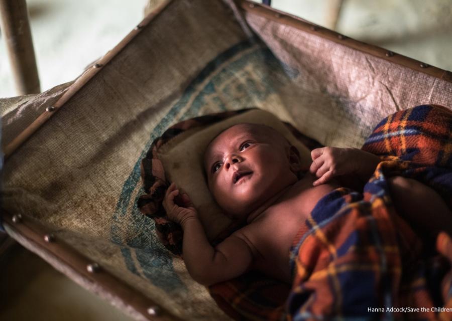 Neonato Rohingya a Cox Bazar, Bangladesh 