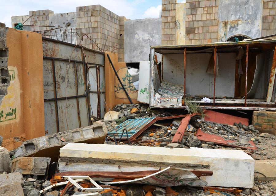 Edificio crollato Yemen