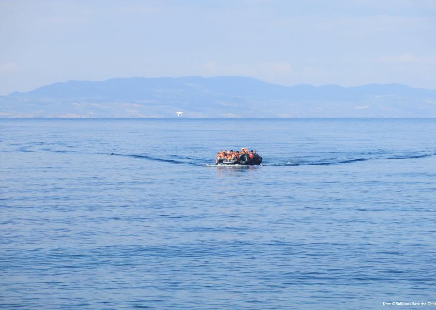 gommone in mare aperto