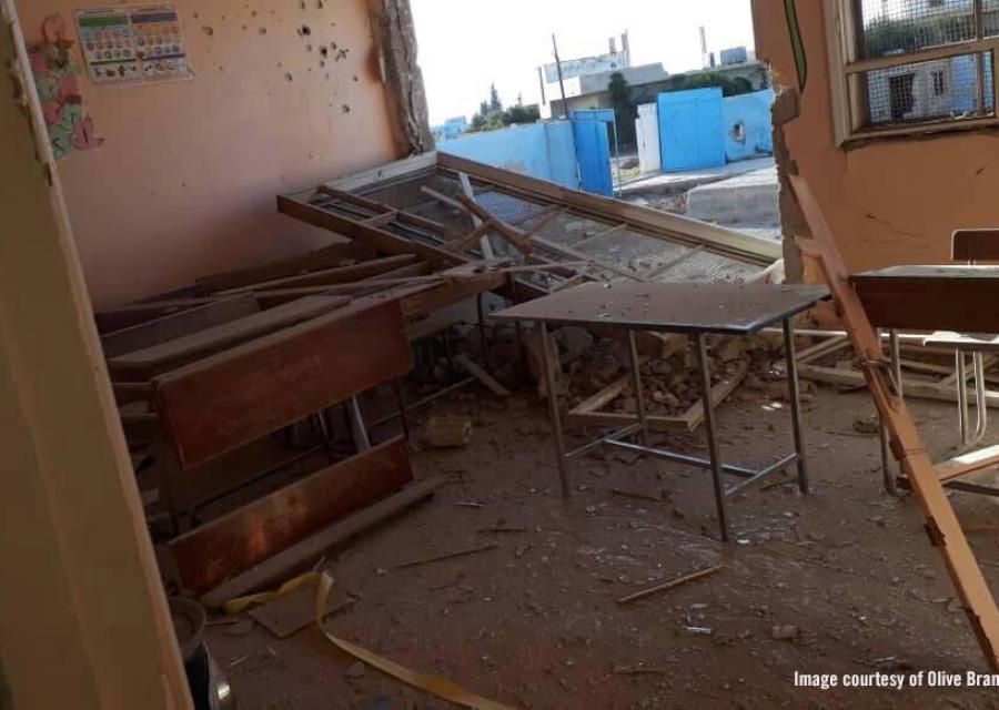 scuole bombardate in siria