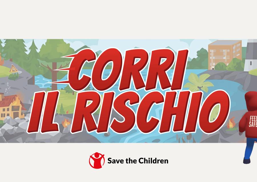 Copertina Corri il rischio, il videogame di Save the Children Italia