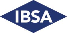 logo IBSA bianco blu rombo