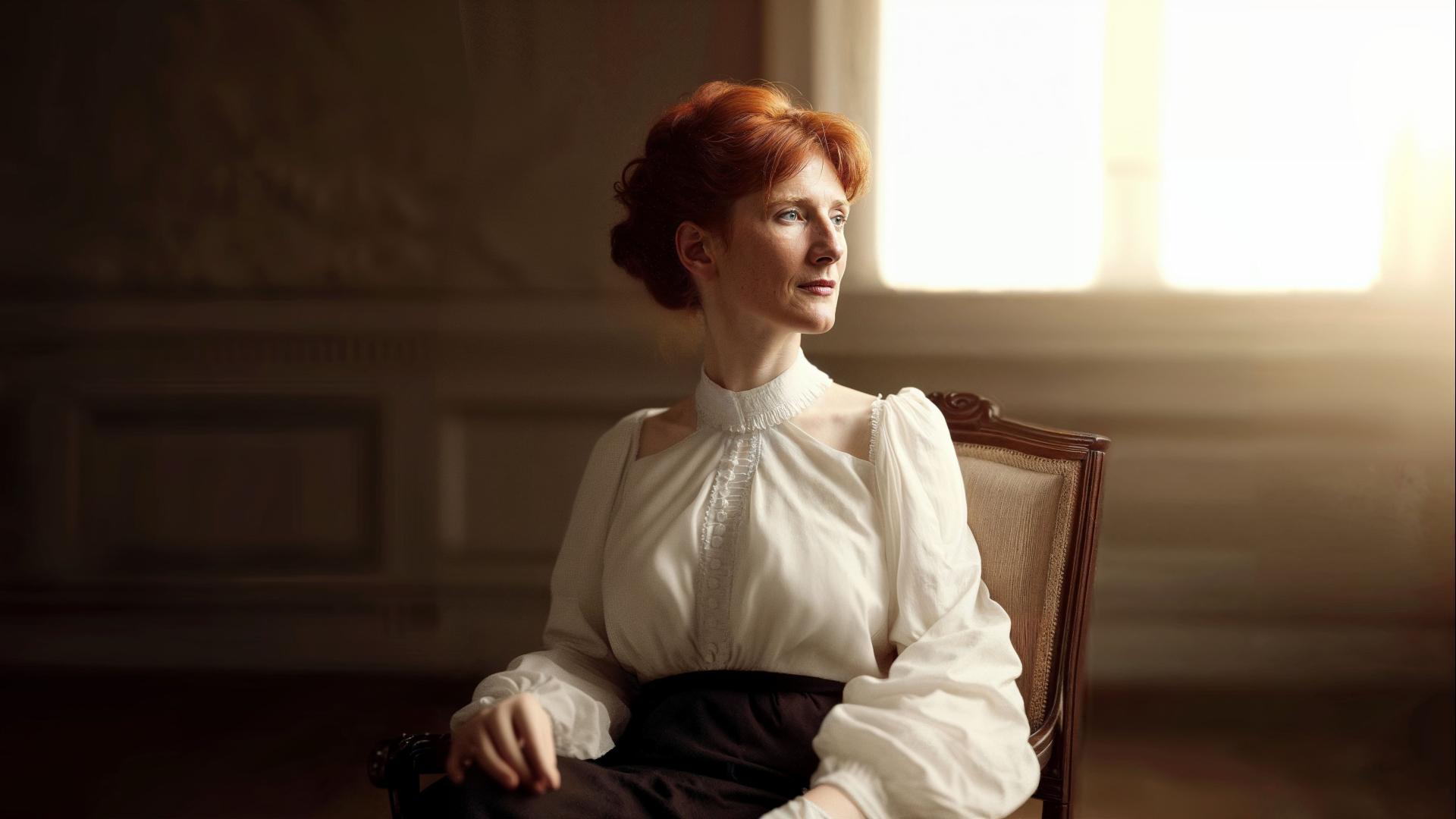 Eglantyne Jebb realizzata con l'intelligenza artificiale 