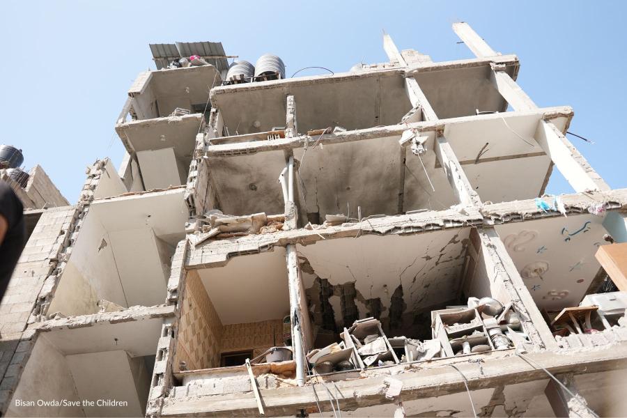 palazzo distrutto a Gaza